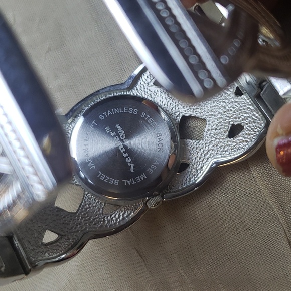 Vernier by 7 Quest Quartz Japan Silver Tone Bangle Women's Watch Bracelet. - Picture 11 of 14